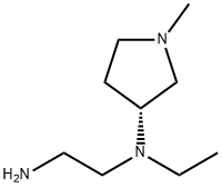 N*1*-Ethyl-N*1*-((R)-1-Methyl-pyrrolidin-3-yl)-ethane-1,2-diaMine 化学構造式