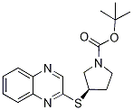 (R)-3-(Quinoxalin-2-ylsulfanyl)-pyr
rolidine-1-carboxylic acid tert-but
yl ester,,结构式