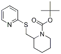 2-(Pyridin-2-ylsulfanylmethyl)-piperidine-1-carboxylic acid tert-butyl ester Structure