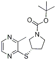 (S)-3-(3-Methyl-pyrazin-2-ylsulfany
l)-pyrrolidine-1-carboxylic acid te
rt-butyl ester Structure