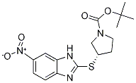 (S)-3-(6-Nitro-1H-benzoiMidazol-2-y
lsulfanyl)-pyrrolidine-1-carboxylic
acid tert-butyl ester Structure