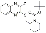 2-(3-Chloro-quinoxalin-2-ylsulfanyl
Methyl)-piperidine-1-carboxylic aci
d tert-butyl ester Structure