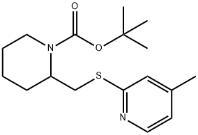 2-(4-Methyl-pyridin-2-ylsulfanylMet
hyl)-piperidine-1-carboxylic acid t
ert-butyl ester 结构式