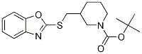 3-(Benzooxazol-2-ylsulfanylMethyl)-
piperidine-1-carboxylic acid tert-b
utyl ester