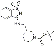  3-[(1,1-二氧代-1H-1LAMBDA*6*-苯并[D〕异噻唑-3-基氨基)-甲基]-哌啶-1-羧酸叔丁基酯