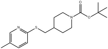 4-(5-Methyl-pyridin-2-ylsulfanylMet
hyl)-piperidine-1-carboxylic acid t
ert-butyl ester Structure