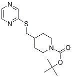 4-(Pyrazin-2-ylsulfanylMethyl)-pipe
ridine-1-carboxylic acid tert-butyl
ester,,结构式