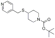 4-(Pyridin-4-ylMethylsulfanyl)-pipe
ridine-1-carboxylic acid tert-butyl
ester Structure