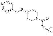 4-(Pyridin-4-ylMethylsulfanyl)-pipe
ridine-1-carboxylic acid tert-butyl
ester,,结构式