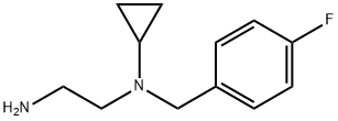 N*1*-Cyclopropyl-N*1*-(4-fluoro-benzyl)-ethane-1,2-diaMine 化学構造式