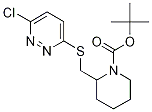 2-(6-Chloro-pyridazin-3-ylsulfanylM
ethyl)-piperidine-1-carboxylic acid
tert-butyl ester,,结构式