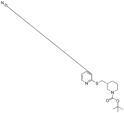 3-(3-Cyano-pyridin-2-ylsulfanylMeth
yl)-piperidine-1-carboxylic acid te
rt-butyl ester
