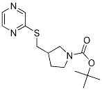 3-(Pyrazin-2-ylsulfanylMethyl)-pyrr
olidine-1-carboxylic acid tert-buty
l ester Structure