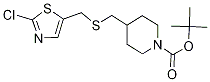 4-(2-Chloro-thiazol-5-ylMethylsulfa
nylMethyl)-piperidine-1-carboxylic
acid tert-butyl ester 化学構造式