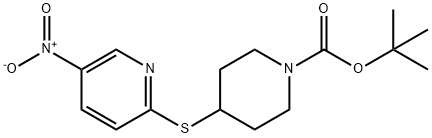 4-(5-Nitro-pyridin-2-ylsulfanyl)-pi
peridine-1-carboxylic acid tert-but
yl ester|4-(5-硝基-吡啶-2-基硫烷基)-哌啶-1-羧酸叔丁基酯