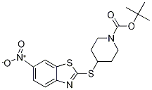 4-(6-Nitro-benzothiazol-2-ylsulfany
l)-piperidine-1-carboxylic acid ter
t-butyl ester