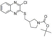 3-(3-Chloro-quinoxalin-2-ylsulfanyl
Methyl)-pyrrolidine-1-carboxylic ac
id tert-butyl ester Struktur