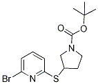 3-(6-BroMo-pyridin-2-ylsulfanyl)-py
rrolidine-1-carboxylic acid tert-bu
tyl ester|