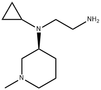 N*1*-Cyclopropyl-N*1*-((S)-1-Methyl-piperidin-3-yl)-ethane-1,2-diaMine 化学構造式