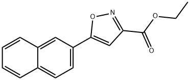 ethyl 5-(naphthalen-3-yl)isoxazole-3-carboxylate 化学構造式
