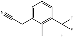 2-METHYL-3-(TRIFLUOROMETHYL)PHENYLACETONITRILE Structure