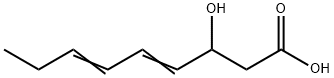 trans,trans-3-Hydroxynona-4,6-dienoic acid Struktur