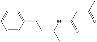 3-oxo-N-(4-phenylbutan-2-yl)butanamide Struktur