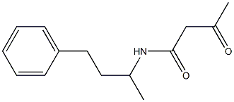 3-oxo-N-(4-phenylbutan-2-yl)butanamide 化学構造式