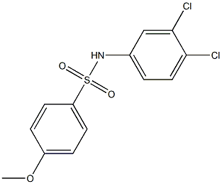 N-(3,4-dichlorophenyl)-4-methoxybenzenesulfonamide Structure