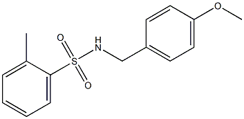 N-(4-甲氧基苄基)-2-甲基苯磺酰胺,825607-02-1,结构式