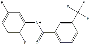 N-(2,5-二氟苯)-3-(三氟甲基)苯甲酰胺,881597-17-7,结构式