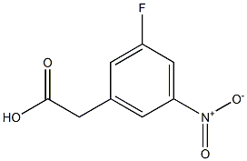3-Fluoro-5-nitrophenylacetic acid Struktur