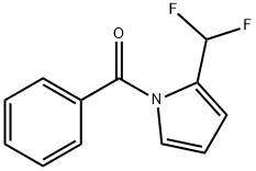 N-ベンゾイル-2-(ジフルオロメチル)ピロール 化学構造式