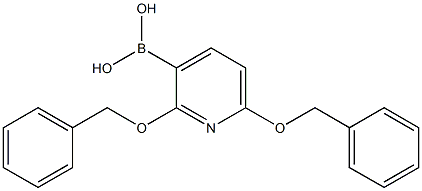 2,6-Bis(benzyloxy)pyridin-3-ylboronic acid Structure