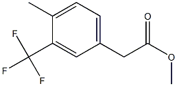 Methyl 4-Methyl-3-trifluoroMethylphenylacetate 化学構造式