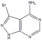 3-BroMo-1H-pyrazolo[3,4-d]pyriMidin-4-ylaMine,,结构式