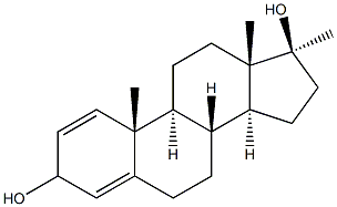 17a-Methyl-1,4-Androstadiene-3,17diol Structure