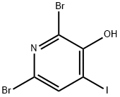 2,6-DIBROMO-4-IODOPYRIDIN-3-OL 结构式