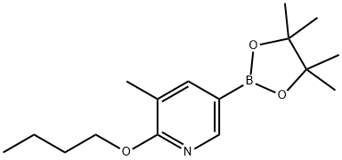 2-butoxy-3-Methyl-5-(4,4,5,5-tetraMethyl-1,3,2-dioxaborolan-2-yl)pyridine Struktur
