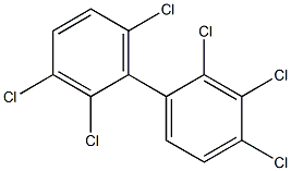 2,2',3,3',4,6'-Hexachlorobiphenyl Solution Struktur