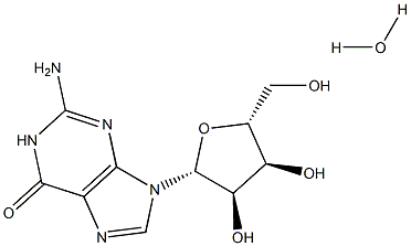 GUANOSINE:H2O 化学構造式