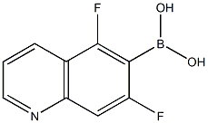 5,7-difluoroquinolin-6-ylboronic acid,,结构式
