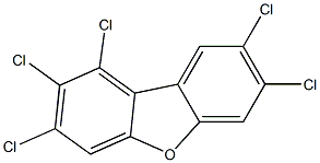 1,2,3,7,8-Pentachlorodibenzofuran 50 μg/mL in Toluene Struktur