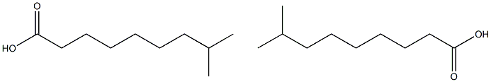 8-Methylnonanoic acid (Isocapric acid) 结构式