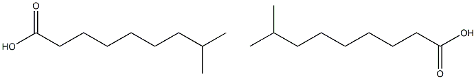 8-Methylnonanoic acid (Isocapric acid),,结构式