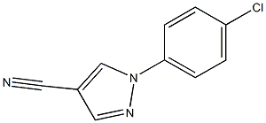 1 - (4 -氯苯基)-1H -吡唑- 4 -腈,,结构式