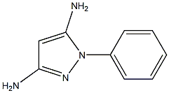 1 -苯基-1H -吡唑-3,5二胺,,结构式