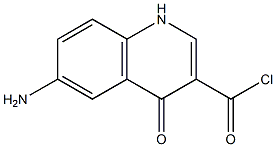 6-aMino-4-oxo-1,4-dihydroquinoline-3-carbonyl chloride Structure