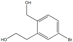 2-[5-broMo-2-(hydroxyMethyl)phenyl]ethan-1-ol,,结构式