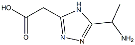 2-(5-(1-aMinoethyl)-4H-1,2,4-triazol-3-yl)acetic acid 结构式